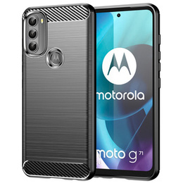 Huse pentru Motorola Moto G71 5G, Carbon, negru
