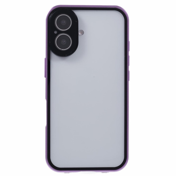 Husa pentru iPhone 16, Magnetic Dual Glass, violet