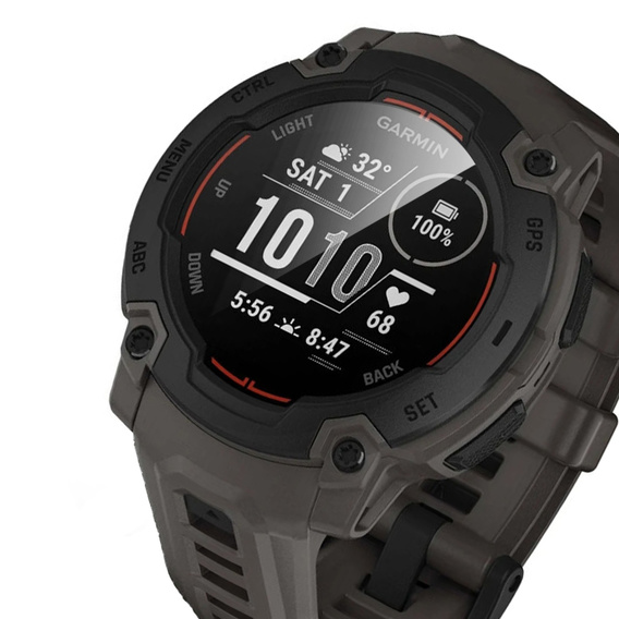 2x ERBORD Hybrid Glass pentru Garmin Instinct E 45mm