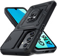 Husă blindată pentru Samsung Galaxy A16, CamShield Slide, negru