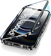 Husa pentru iPhone 16E, Magnetic Dual Glass, negru