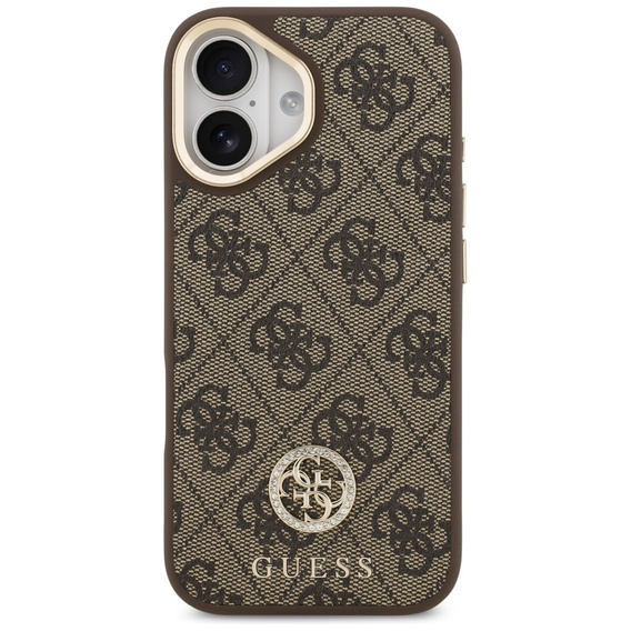 Husă GUESS 4G Strass Logo MagSafe cu curea pentru iPhone 17