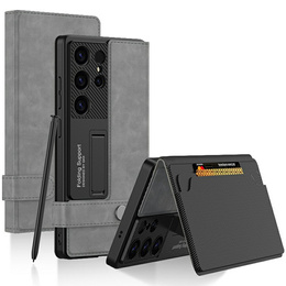 Husă cu clapetă pentru Samsung Galaxy S25 Ultra, GKK Card Slot Wallet, negru