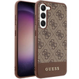 GUESS Huse pentru Samsung Galaxy S23+ Plus, 4G Bottom Stripe, maro