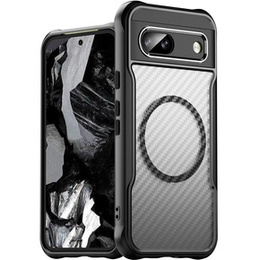 Husă pentru Google Pixel 8A, Fusion Hybrid Carbon, pentru MagSafe, negru
