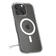 Carcasă MagSafe Spigen pentru iPhone 16 Pro, Ultra Hybrid, transparent / alb + 9H Tempered Glass