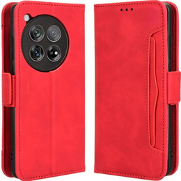 Cu clapetă pentru OnePlus 12 5G, Card Slot, roșu