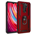 Husă blindată pentru Xiaomi Redmi Note 8 Pro, Nox Case Ring, roșu
