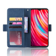 Cu clapetă pentru Xiaomi Redmi Note 8 Pro, Card Slot, albastru închis
