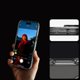 Carcasă MagSafe Spigen pentru iPhone 16 Pro Max, Ultra Hybrid, transparent / alb + 9H Tempered Glass