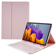 Carcasă + tastatură Samsung Galaxy Tab S7 T870/T875 / S8, Pen Slot, roz rose gold