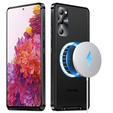 Carcasă de protecție pentru camera foto pentru Samsung Galaxy S20 FE, CamShield MagSafe, transparent / negru