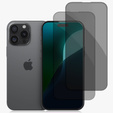 2x sticlă de confidențialitate temperată pentru iPhone 17 Pro/17/16 Pro, ERBORD Anti-Spy