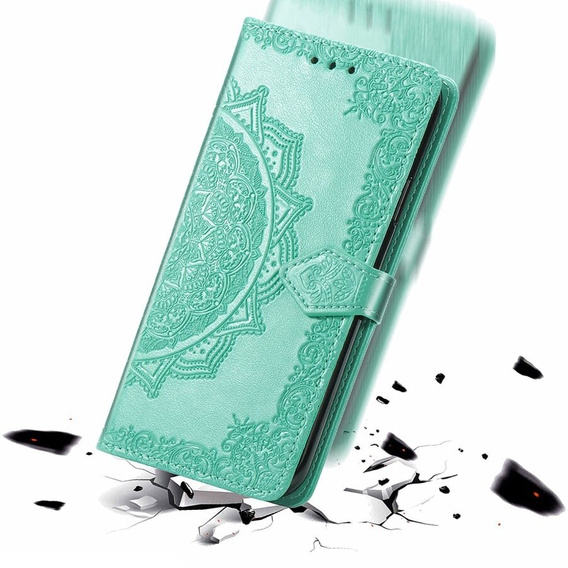 Cu clapetă pentru Infinix Hot 40i, Mandala, verde