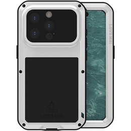 Love Mei Huse pentru iPhone 15 Pro, armored with glass, gri