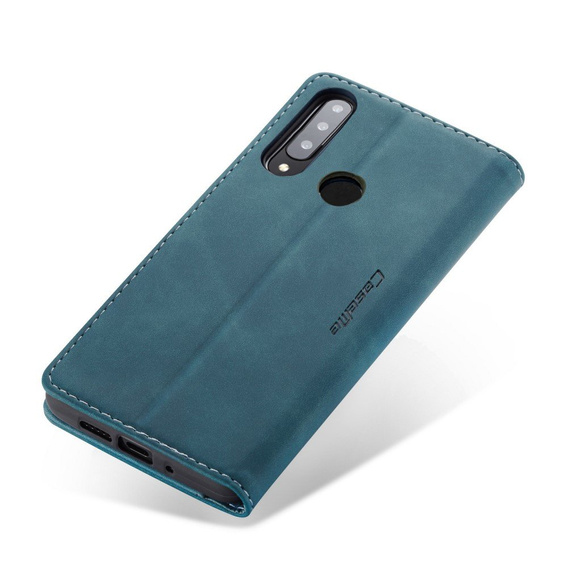 Husa CASEME pentru Huawei P30 Lite, Leather Wallet Case, albastru