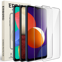 2x sticlă călită pentru Samsung Galaxy M33/A12/M12, ERBORD 9H Hard Glass pe ecran