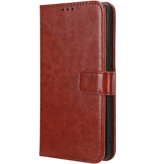 Cu clapetă pentru Honor 90, Crazy Horse Wallet, maro