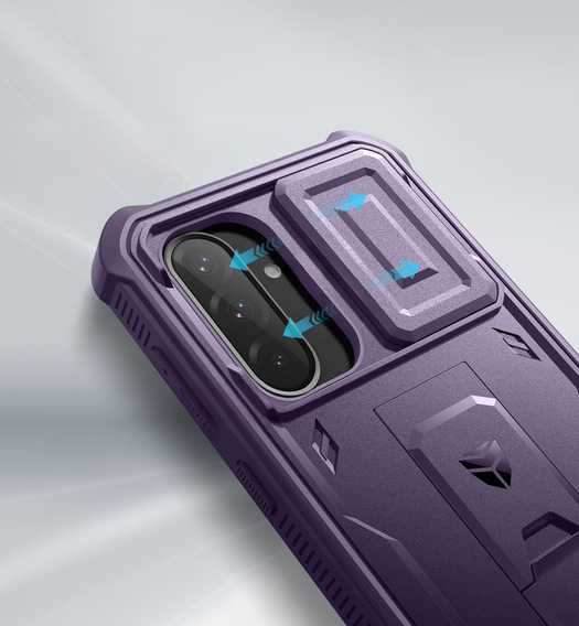 Husă blindată pentru Samsung Galaxy A36 5G, Dexnor Full Body (Two Frames), violet