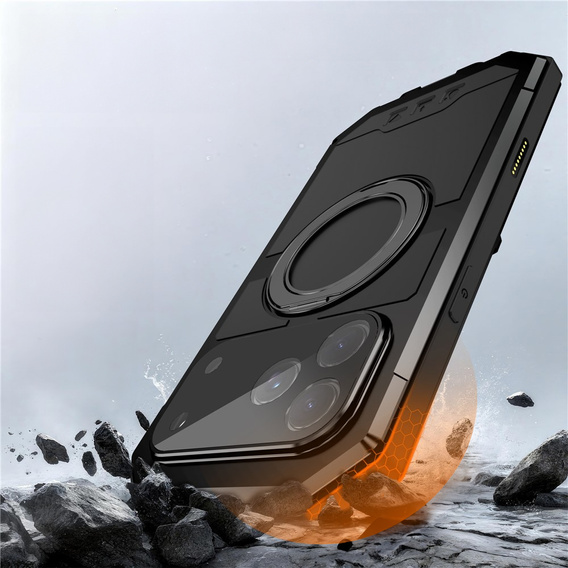 Husă R-JUST cu MagSafe și suport pentru iPhone 17 Pro Max