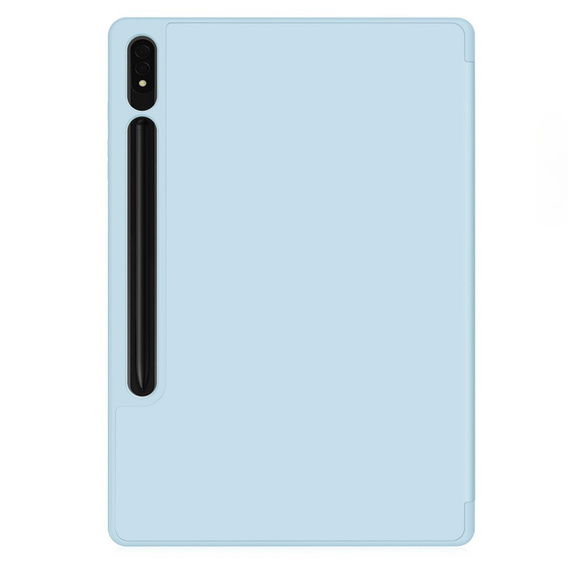 Husă pentru Samsung Galaxy Tab S10+ Plus, Smartcase cu spațiu pentru stylus, albastru