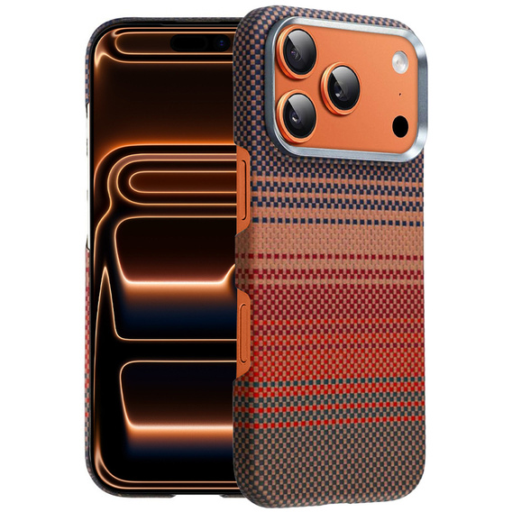 Husă pentru iPhone 17 Pro, fibră aramidică, pentru MagSafe, subțire și ușoară, galben