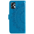 Cu clapetă pentru Motorola Moto G13 / G23, Mandala Flower, albastru