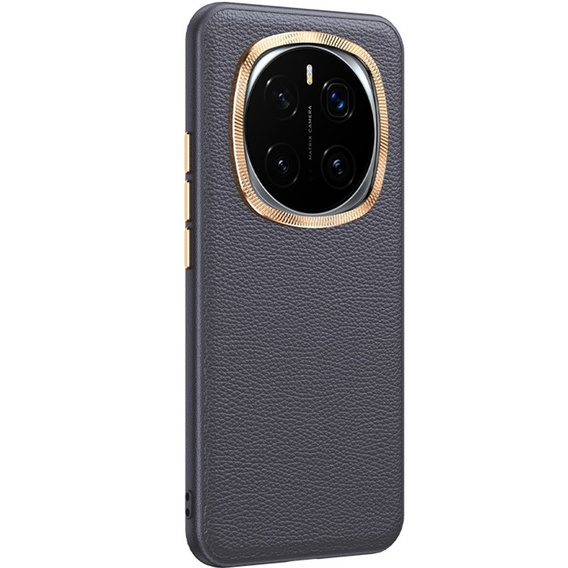 Husă din piele pentru Honor Magic 7 Pro 5G, leather hybrid, gri