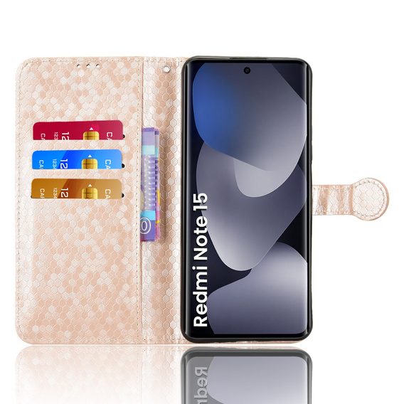 Husă tip portofel Rhombus pentru Xiaomi Redmi Note 15 5G / Poco M8 5G