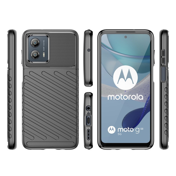 Huse pentru Motorola Moto G53 5G, Thunder, negru