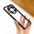 Carcasă pentru Honor Magic 6 Lite 5G, Fusion Hybrid, cu protecție pentru camera foto, transparent / negru