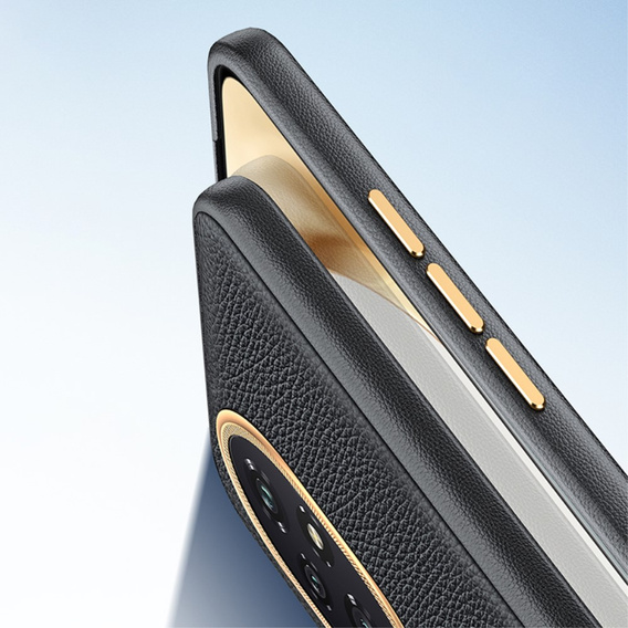 Husă din piele pentru Honor 200 Pro 5G, leather hybrid, negru