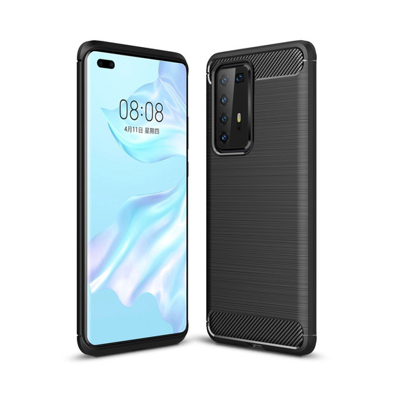 Huse pentru Huawei P40 Pro, Carbon, negru