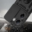 Husă blindată pentru Xiaomi Poco X7 Pro 5G, CamShield Slide, negru