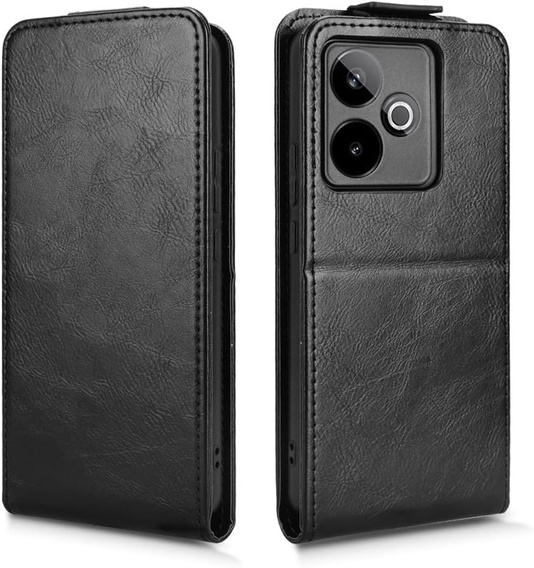 Cu clapetă pentru Realme GT 7 / 7T, Flip, negru