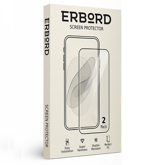 2x ERBORD 3D sticlă călită pentru Samsung Galaxy S25 FE