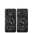 Husă blindată pentru Xiaomi Redmi Note 13 Pro 5G, CamShield Slide, negru