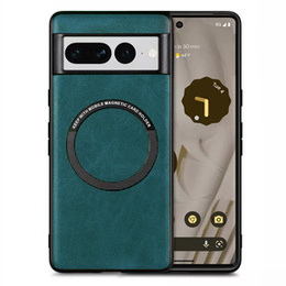 Huse pentru Google Pixel 7 Pro 5G, Leather Hybrid MagSafe, verde