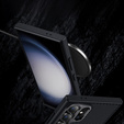 Carcasa BENKS Kevlar pentru Samsung Galaxy S24 Ultra, pentru MagSafe, Carbon Fiber, negru