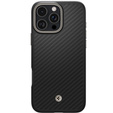 Carcasa Spigen pentru iPhone 16 Pro Max, Enzo Aramid MagSafe, carbon negru + 9H Tempered Glass