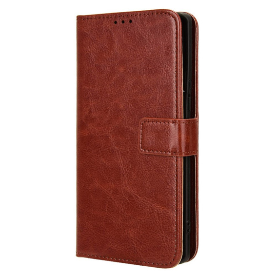 Cu clapetă pentru Infinix Note 40 Pro Plus, Crazy Horse Wallet, maro