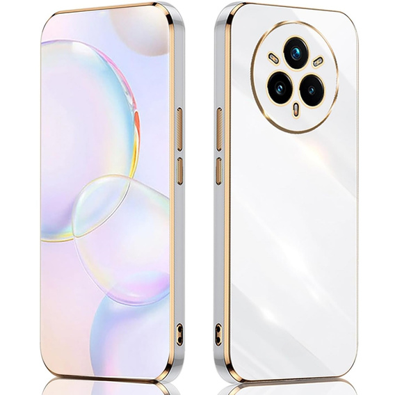 Husă pentru Realme 14 Pro 5G, Glamour CamShield, alb