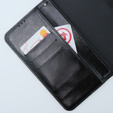 Cu clapetă pentru Motorola Moto G54 5G, Crazy Horse Wallet, negru