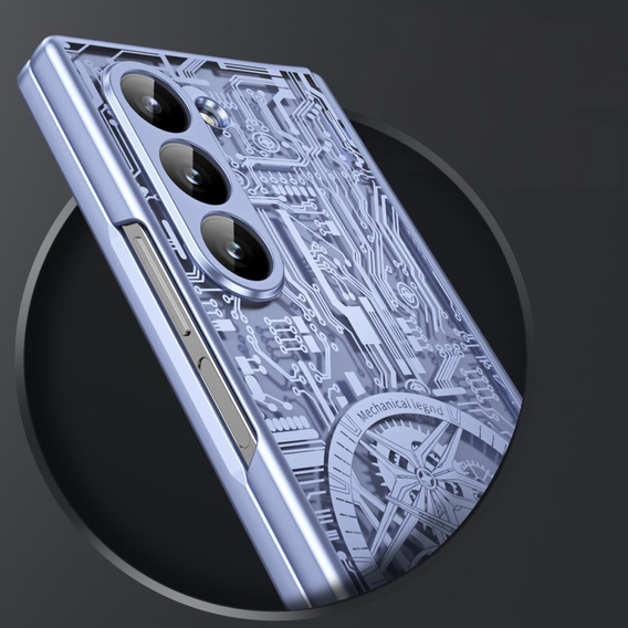 Husă pentru Samsung Galaxy Z Fold6 5G, Mechanical Legend, albastru