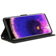 Cu clapetă pentru Oppo A17, Wallet, Butterflies de aur