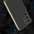 Huse pentru Samsung Galaxy S25 Ultra, GKK Leather, carbon negru