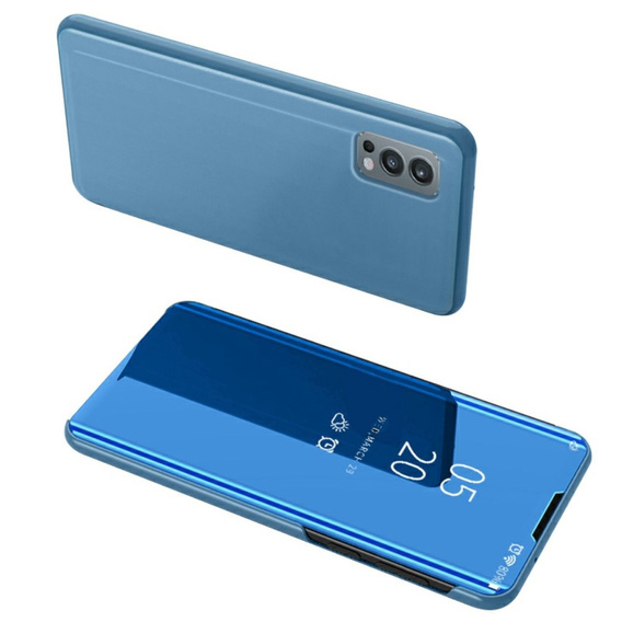 Huse pentru OnePlus Nord 2 5G, Clear View, albastru