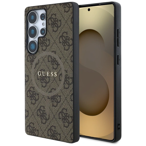 Husă GUESS 4G Ring Classic Logo MagSafe pentru Samsung Galaxy S25 Ultra