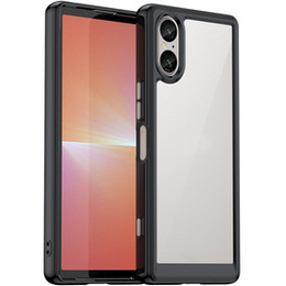 Huse pentru Sony Xperia 5 V, Fusion Hybrid, transparent / negru