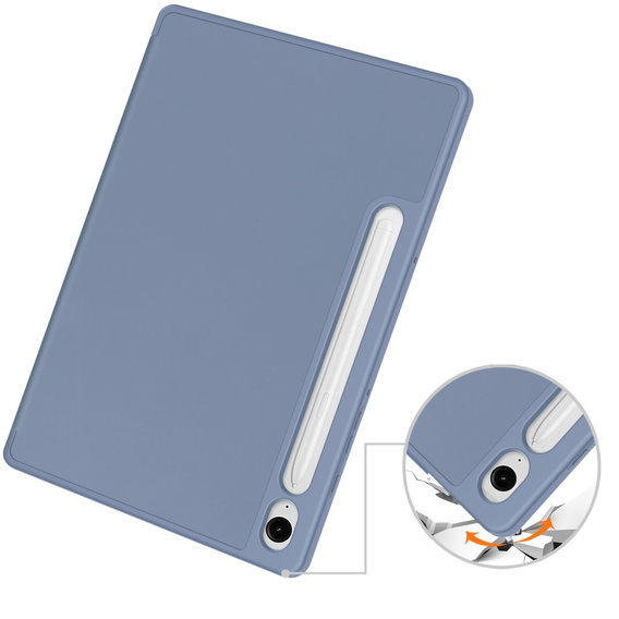 Husă pentru Samsung Galaxy Tab S10 Lite / S10 FE / S9 FE, Smartcase cu spațiu pentru stylus, violet